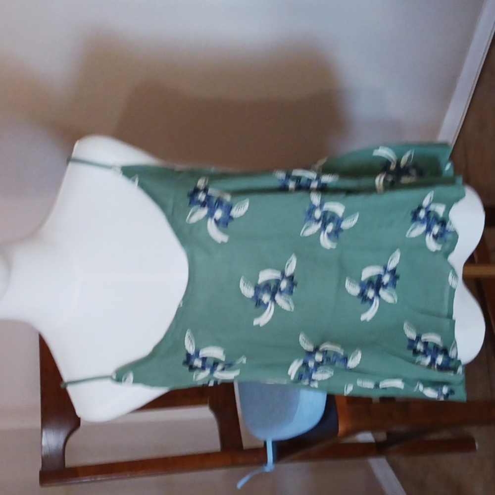 NWT Lumiere Green Asymmetrical Camisole Top